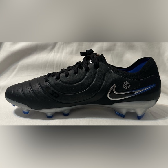 Nike Tiempo Legend 10 Pro FG Soccer Cleats Black/Chrome DV4333-040 Mens Size main image 8